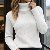 Cleo-Lane Cable Knit Sweater - Lead Product Detail