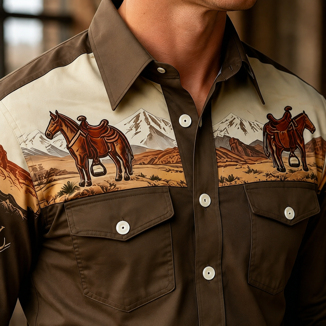 Cornelius Western Shirt - Lead Product Detail