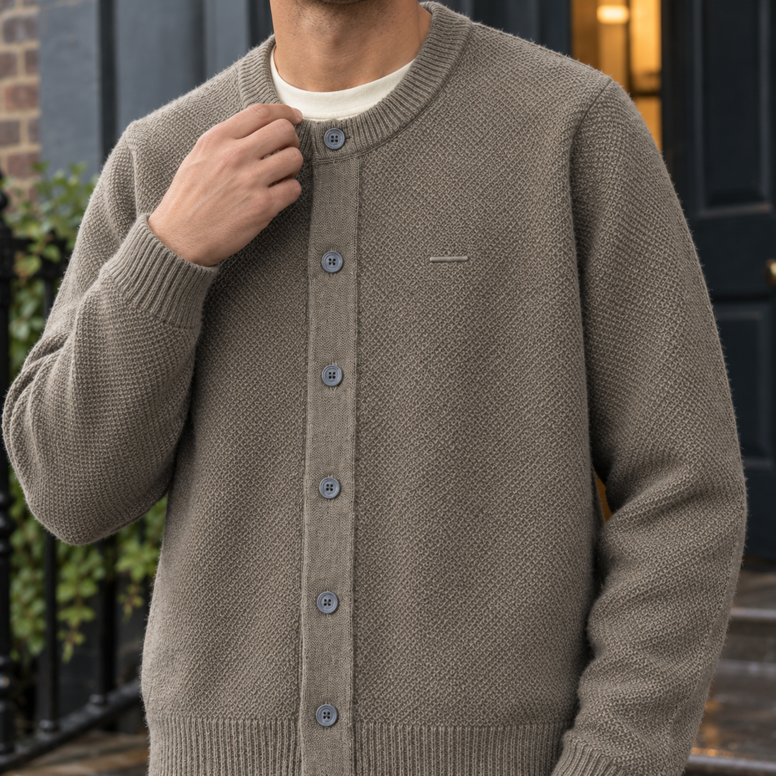 Dario Textured Cardigan - Lead Product Detail