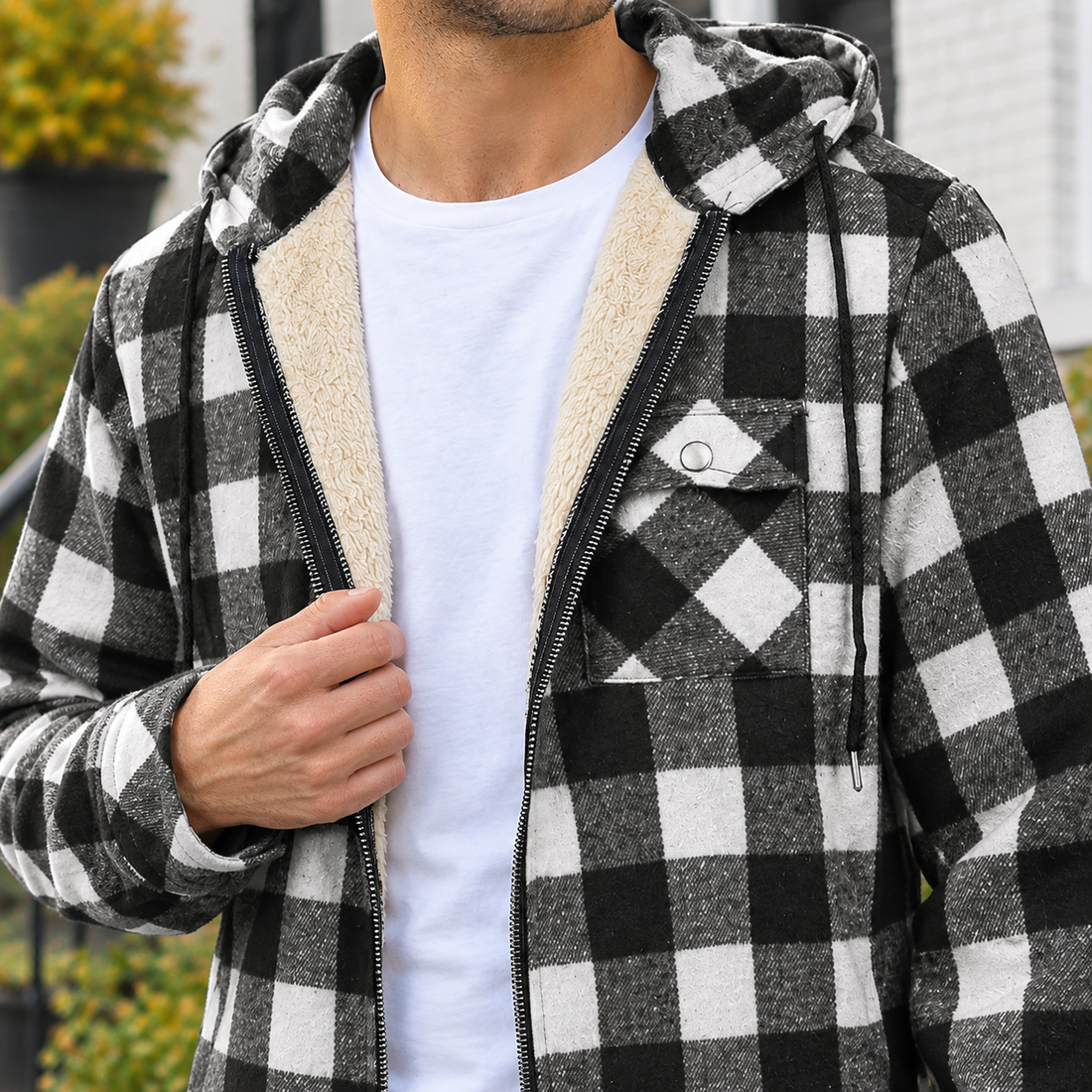 Philemon Plaid Jacket - Lead Product Detail