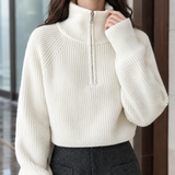 Genevieve-Jane Half-Zip Sweater - Lead Product Detail