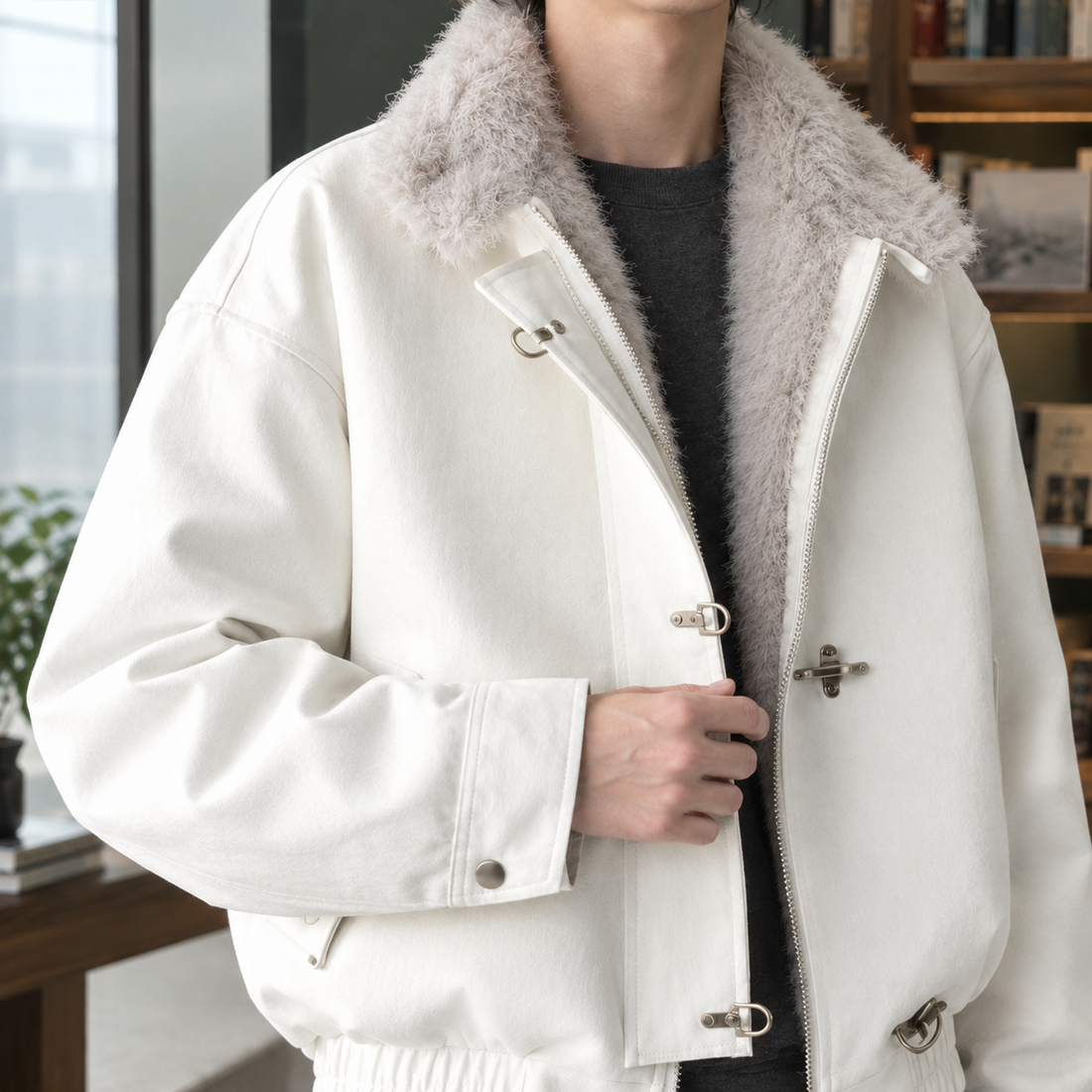 Romano Toggle Jacket - Lead Product Detail