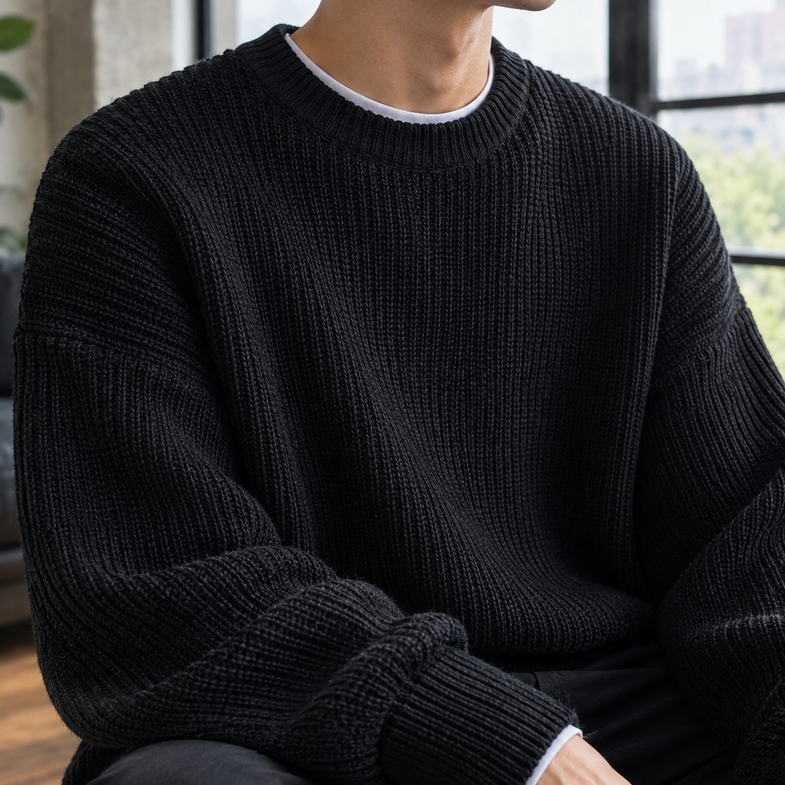 Knox Ribbed Sweater - Lead Product Detail