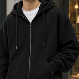 Dylan Relaxed Zip Hoodie - Lead Product Detail