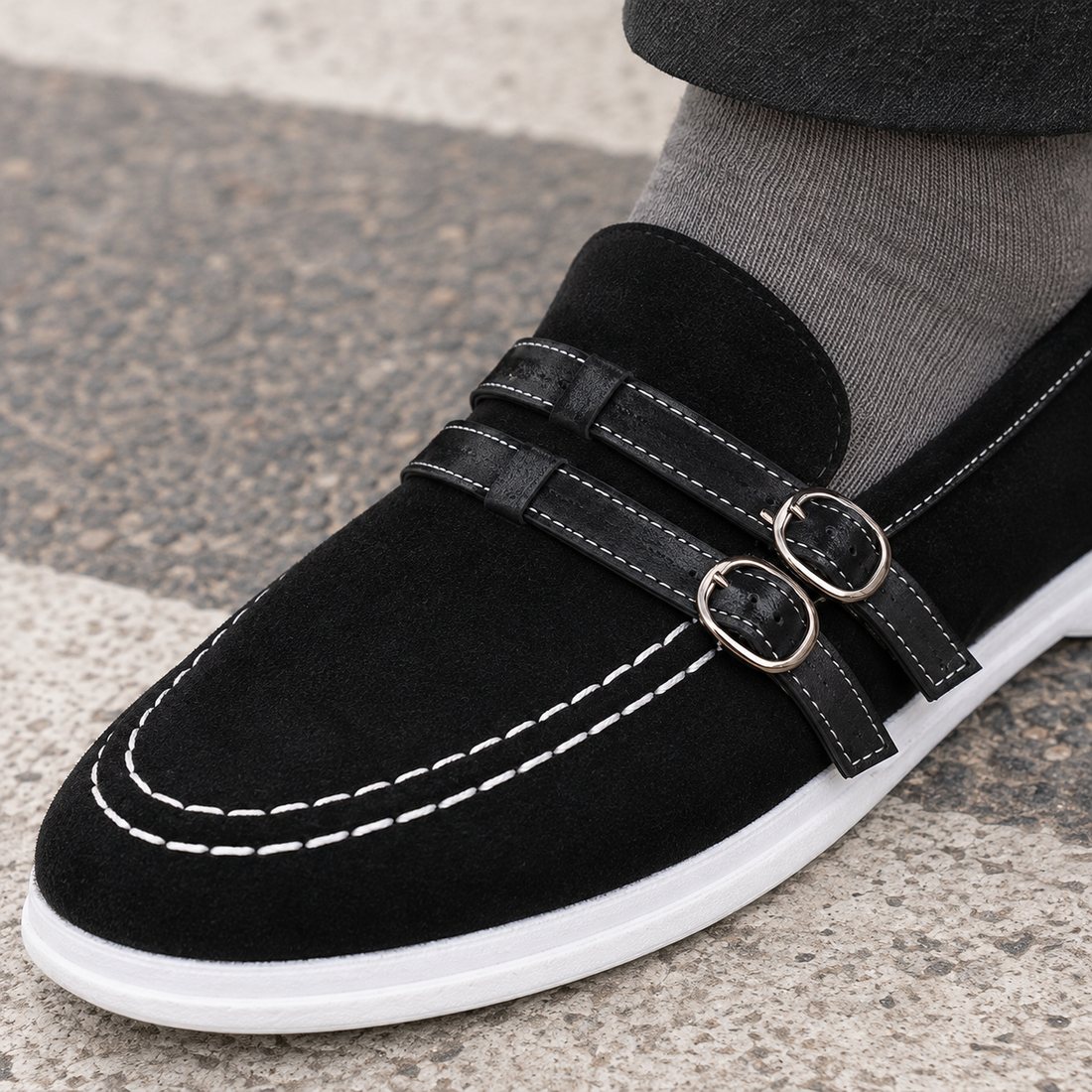 Carrera-Como Suede Loafers - Lead Product Detail