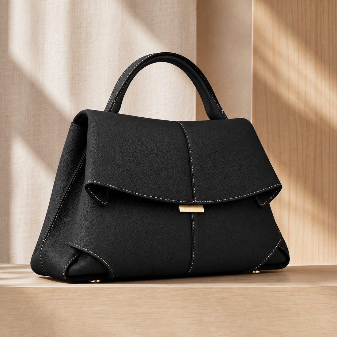 Matera Sculpted Handbag - Lead Alternate View