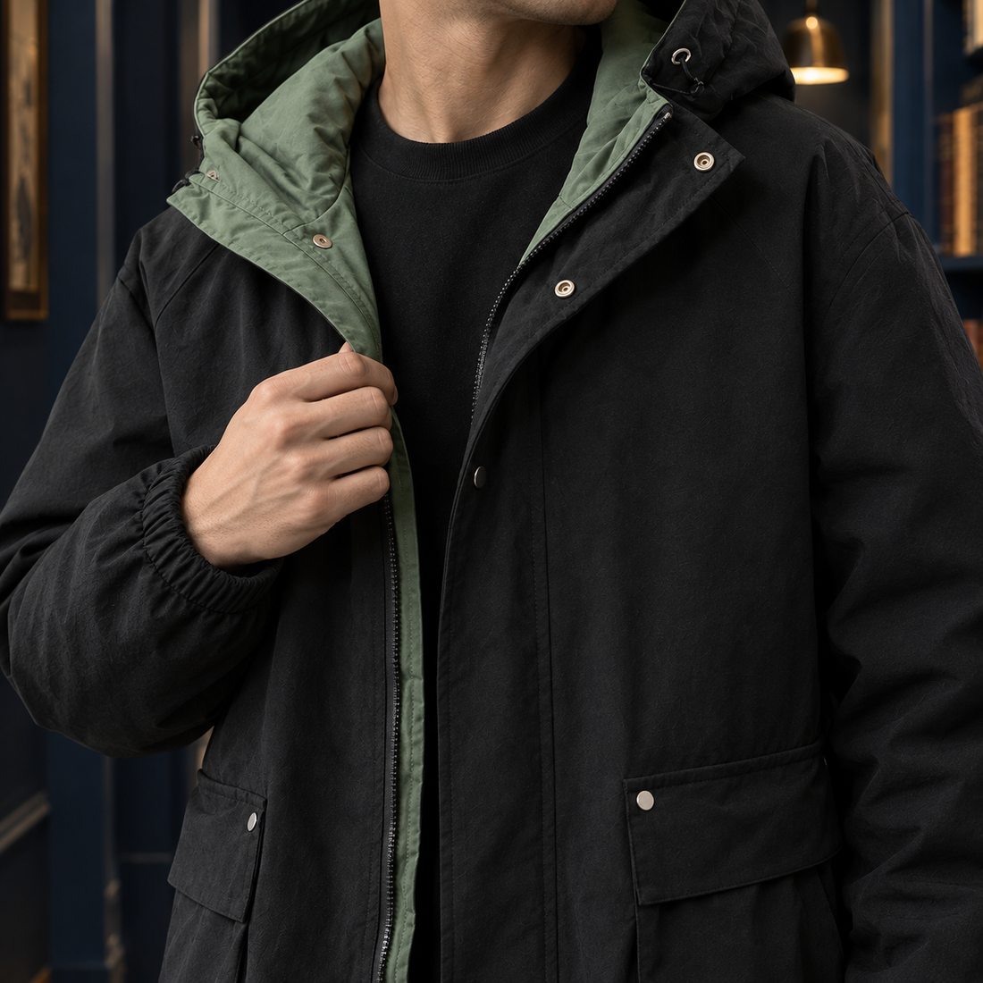 Magnus Hooded Jacket - Lead Product Detail