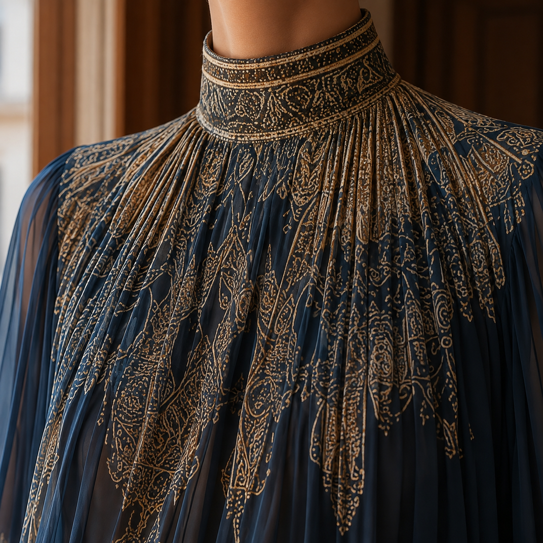 Eleanor-June High Neck Dress - Lead Product Detail