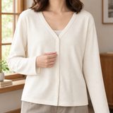 Hyacinth Button Front Jacket - Lead Product Detail