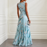 Annabel-Lane Plunge Maxi Dress - Lead Alternate View