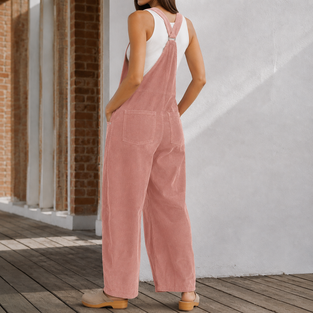 Antonia Wide Leg Jumpsuit - Lead Alternate View