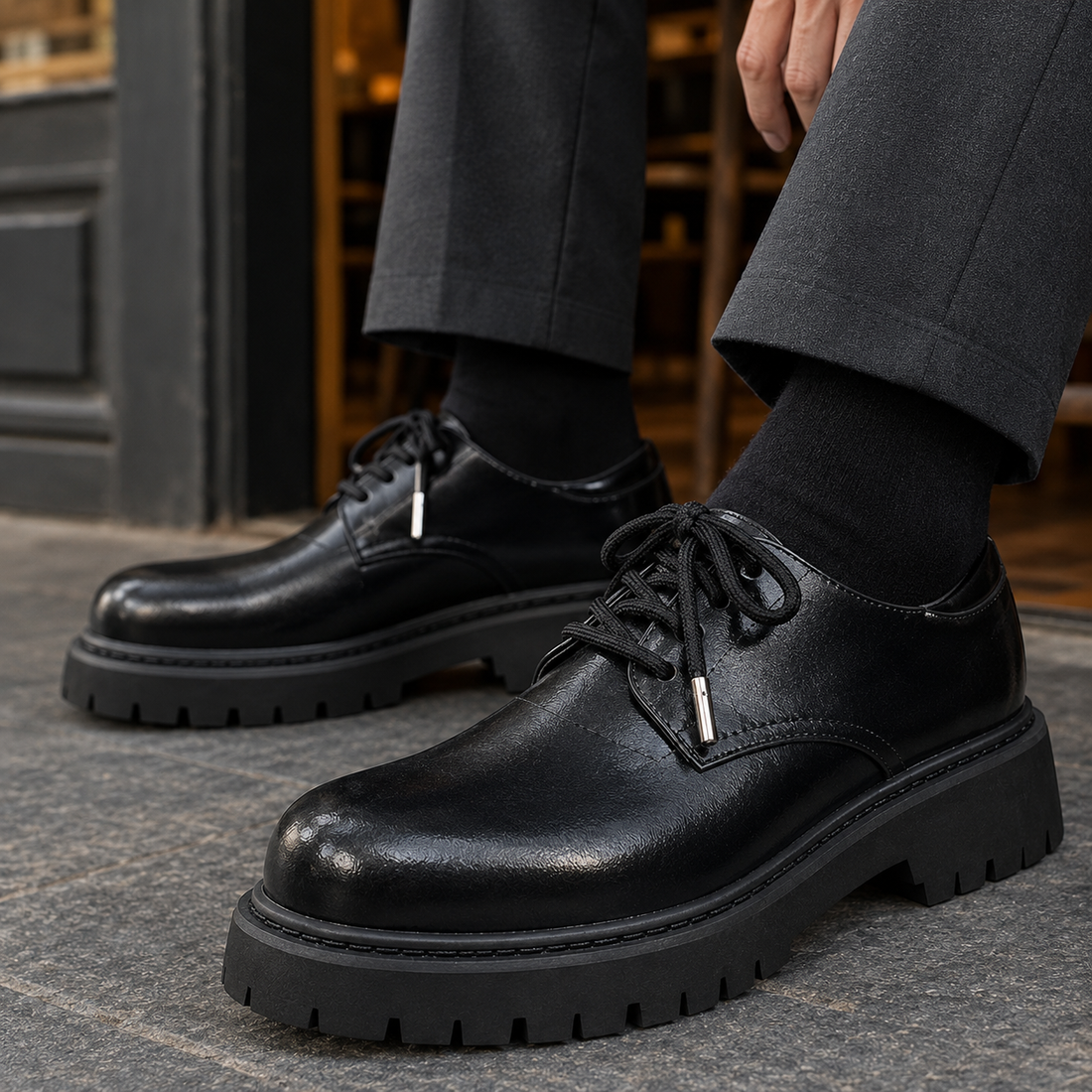 Bruni-Garda Lug-Sole Derbies - Lead Product Detail