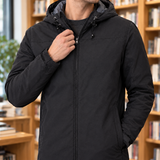 Nathanael Hooded Jacket - Lead Product Detail