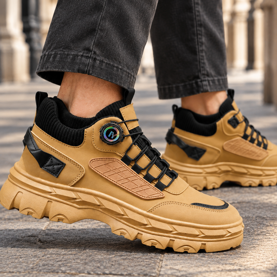 Bellagio-Arezzo Chunky Sneakers - Lead Product Detail