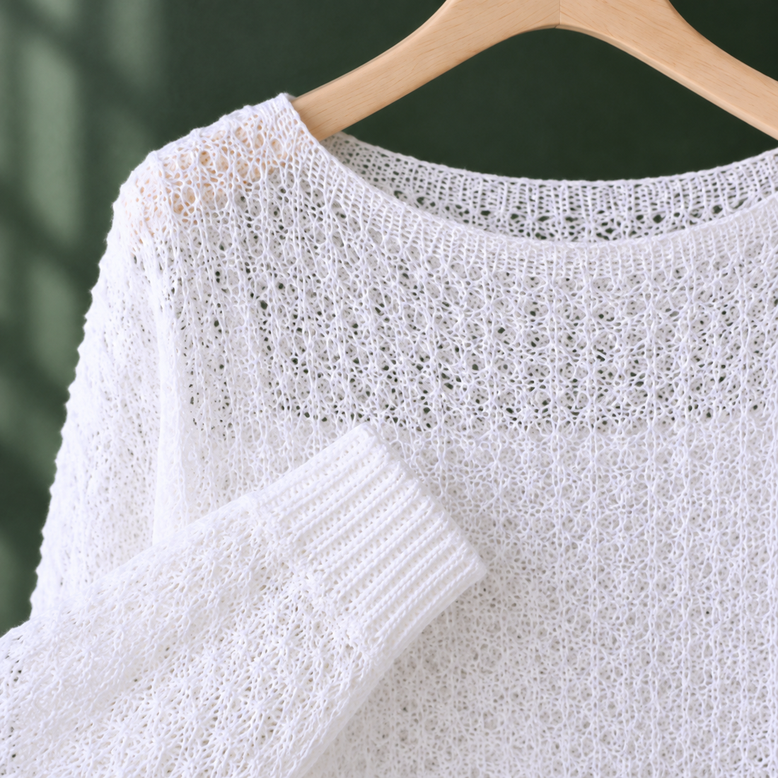 Lara-Jade Openwork Sweater - Lead Product Detail
