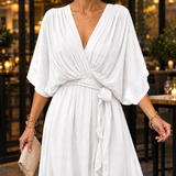 Mathilde-Lane Draped Midi Dress - Lead Product Detail