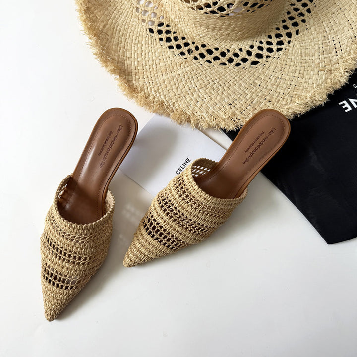 Falcone Woven Mules