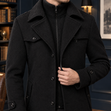 Vaughn Double Collar Coat - Lead Product Detail