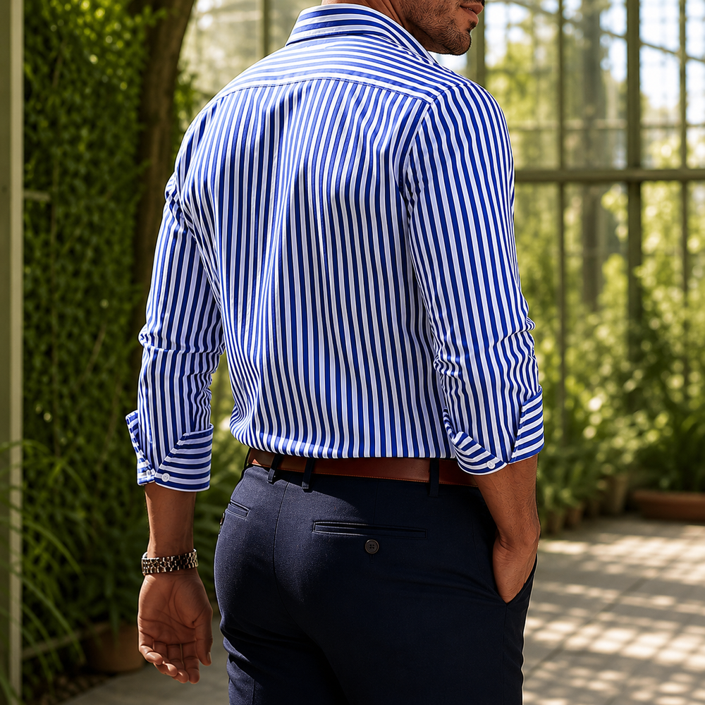 Amos Striped Shirt - Lead Alternate View