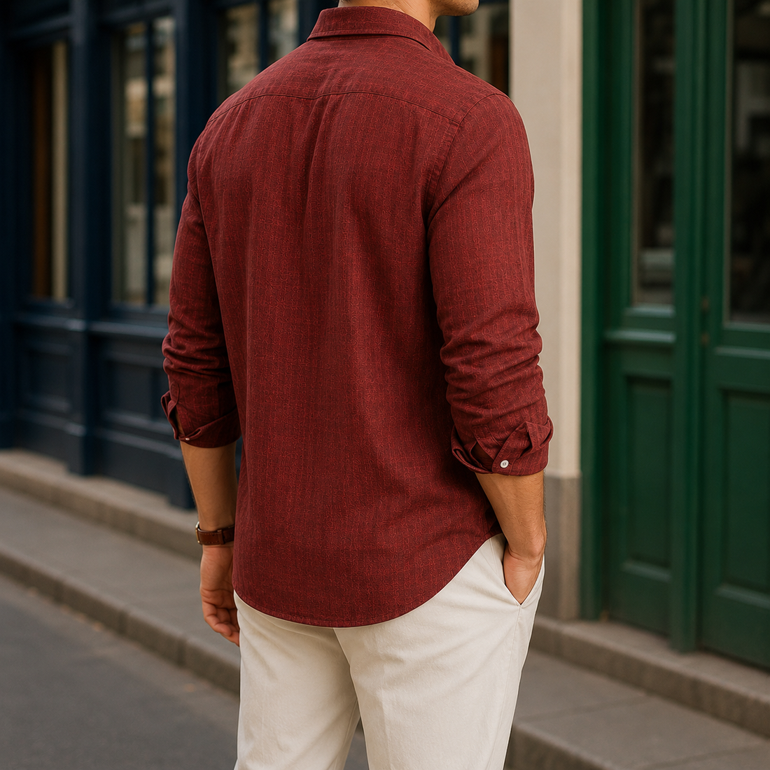 Claude Linen Shirt - Lead Alternate View