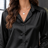 Tiffany Satin Shirt - Lead Product Detail