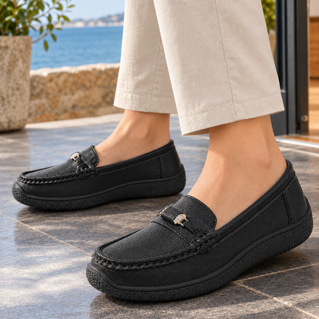 Campana-Verona Buckle Loafers - Lead Product Detail