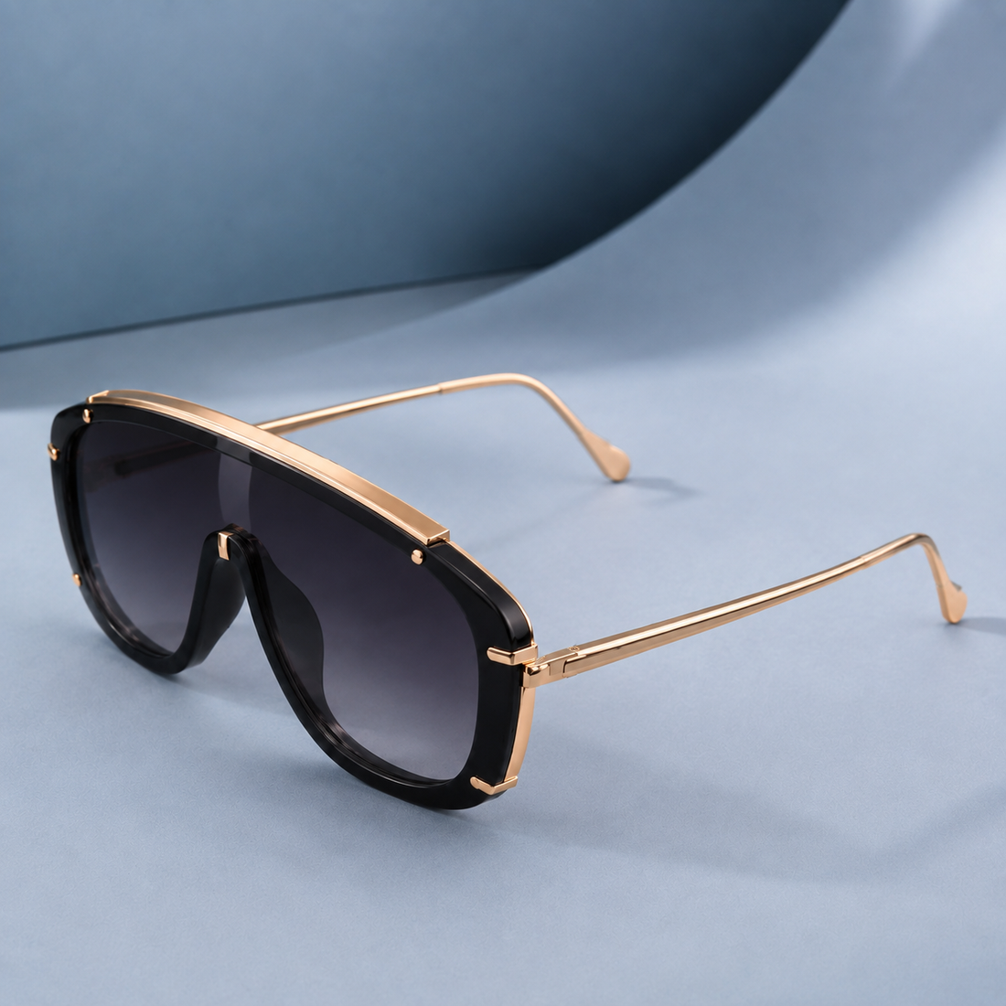 Gabriel Sculptural Sunglasses - Lead Alternate View
