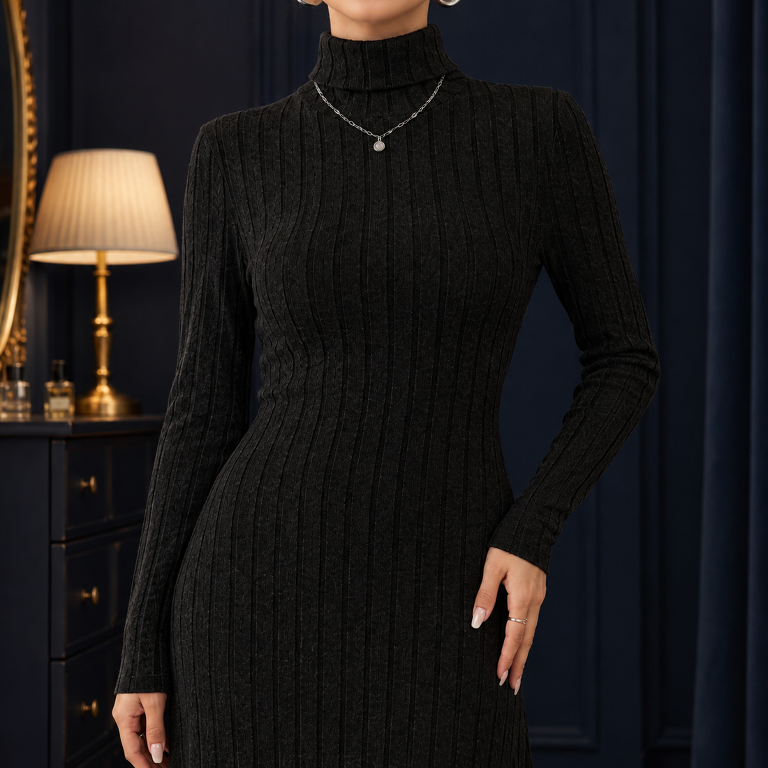 Cerys-Marie Ribbed Maxi Dress - Lead Product Detail