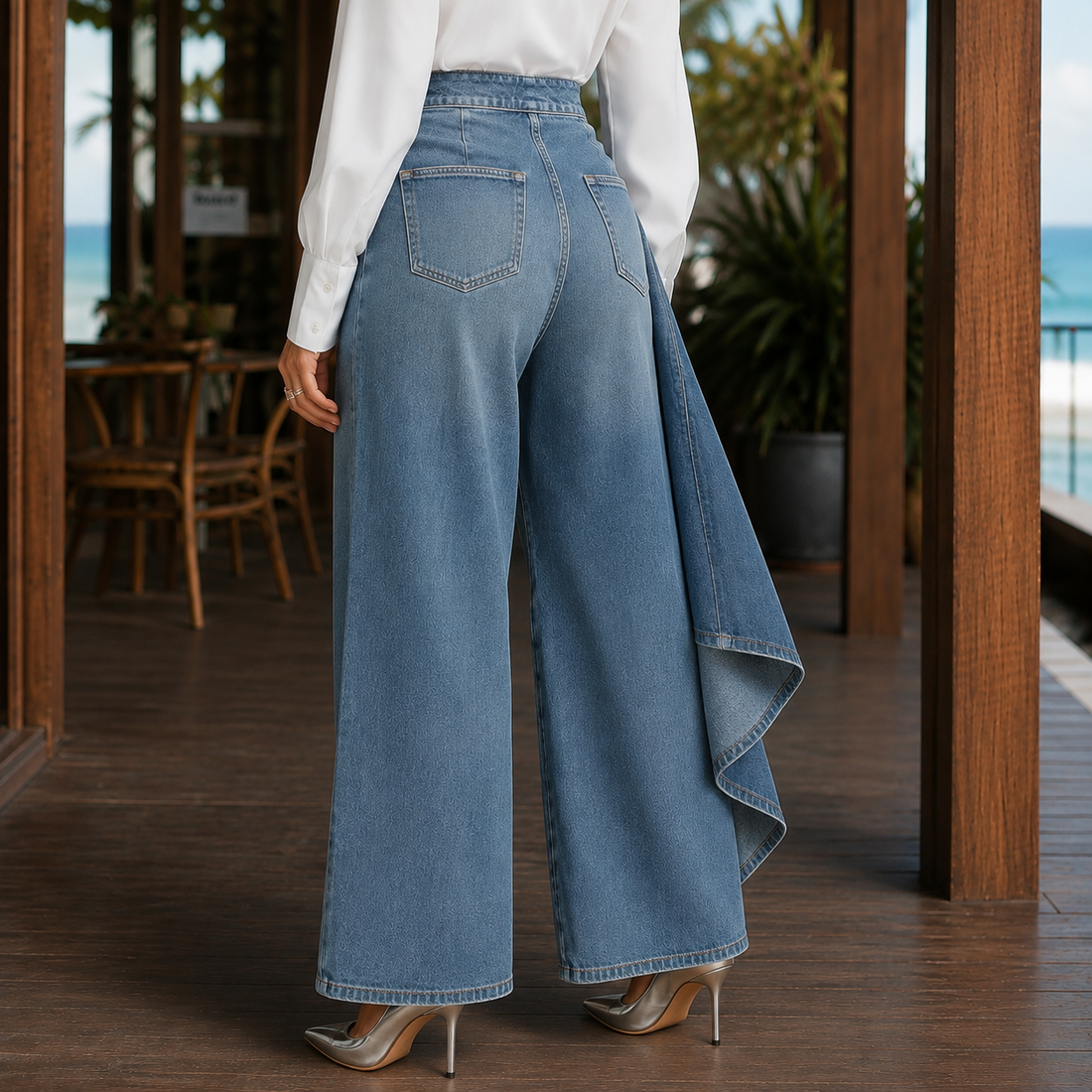 Clara-Claire Wrap Pants - Lead Alternate View