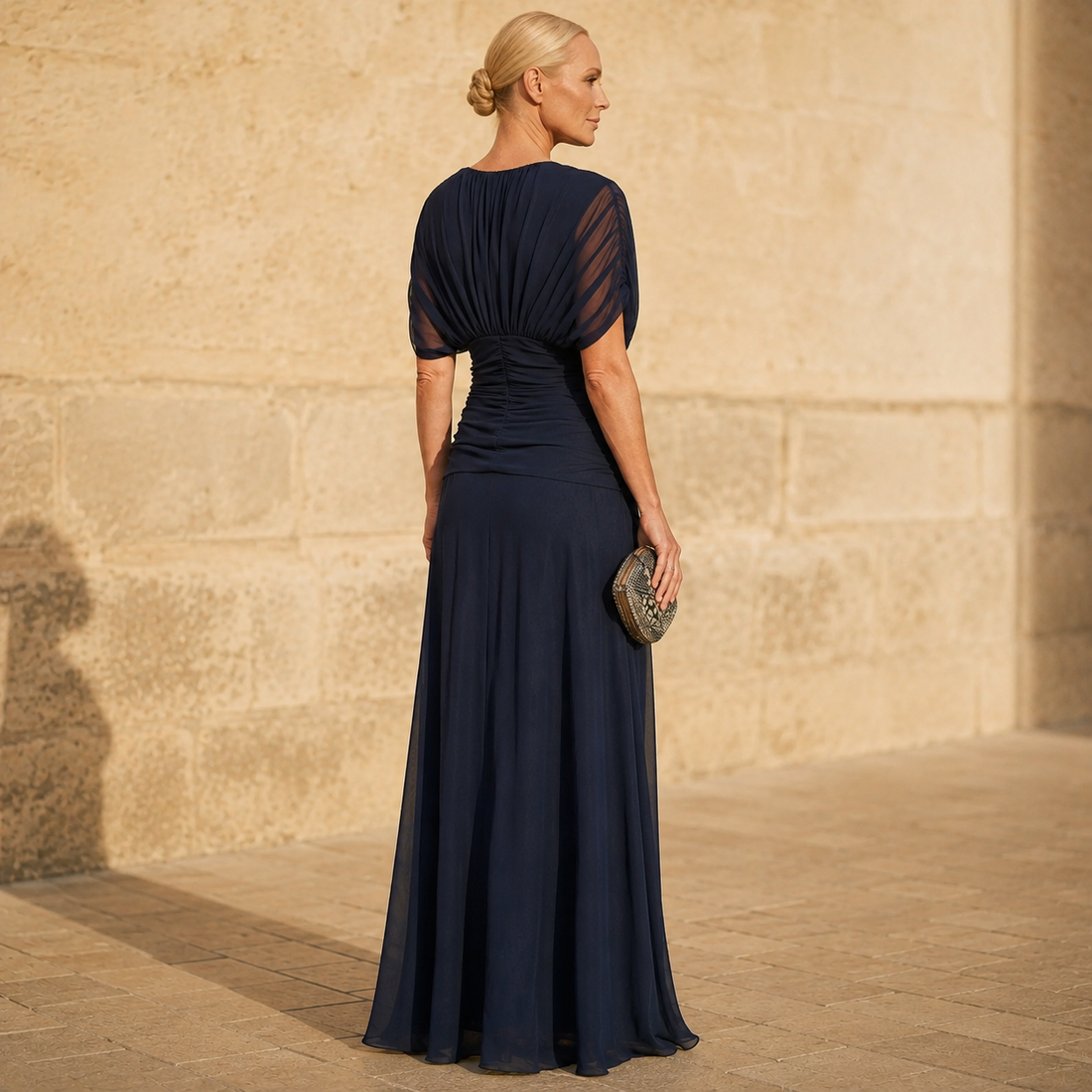 Willa Ruched Maxi Dress - Lead Alternate View