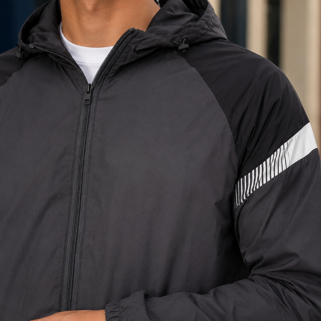 Brannock Hooded Jacket - Lead Product Detail