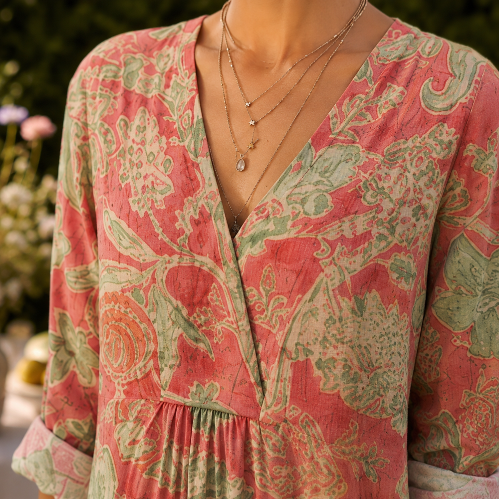 Agnes-Marie Empire Maxi Dress - Lead Product Detail