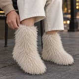 Romano-Vico Plush Boots - Lead Product Detail