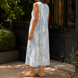 Iris Botanical Midi Dress - Lead Alternate View
