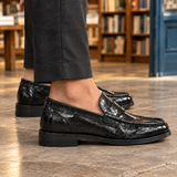 Baldini-Parma Leather Loafers - Lead Product Detail