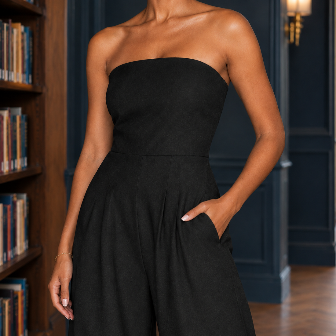 Celandine Strapless Jumpsuit - Lead Product Detail