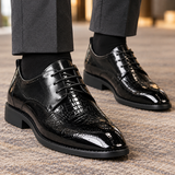 Bellagio-Como Leather Derby Shoes - Lead Product Detail