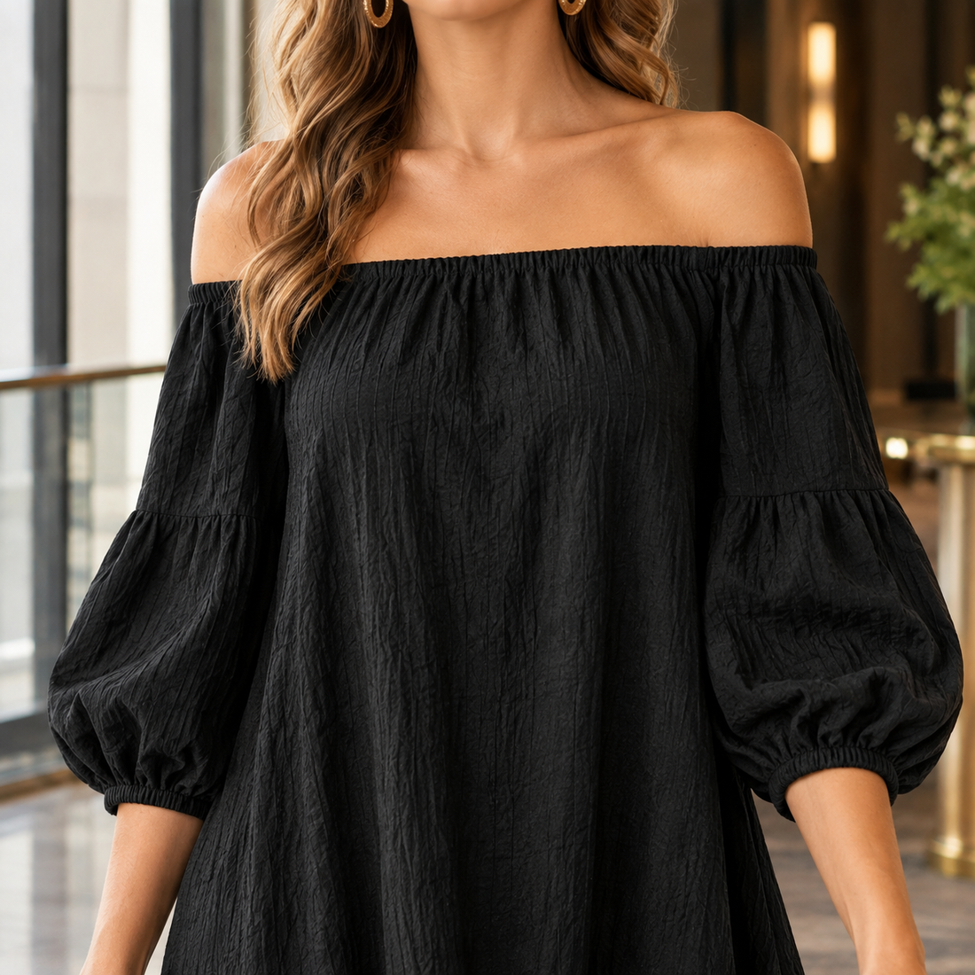 Beatrix-Rose Off Shoulder Dress - Lead Product Detail