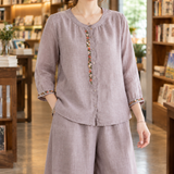 Florence-Sage Wide Leg Set - Lead Product Detail