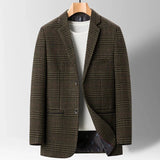 Kingswool Check Blazer - Brown
