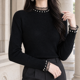 Idalia-Rae Pearl Trim Sweater - Lead Product Detail