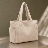 Campana Ribbed Tote - Lead Alternate View
