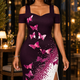Adaline-Louise Butterfly Maxi Dress - Lead Product Detail
