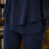 Nerissa-Elise Asymmetric Pants Set - Lead Product Detail