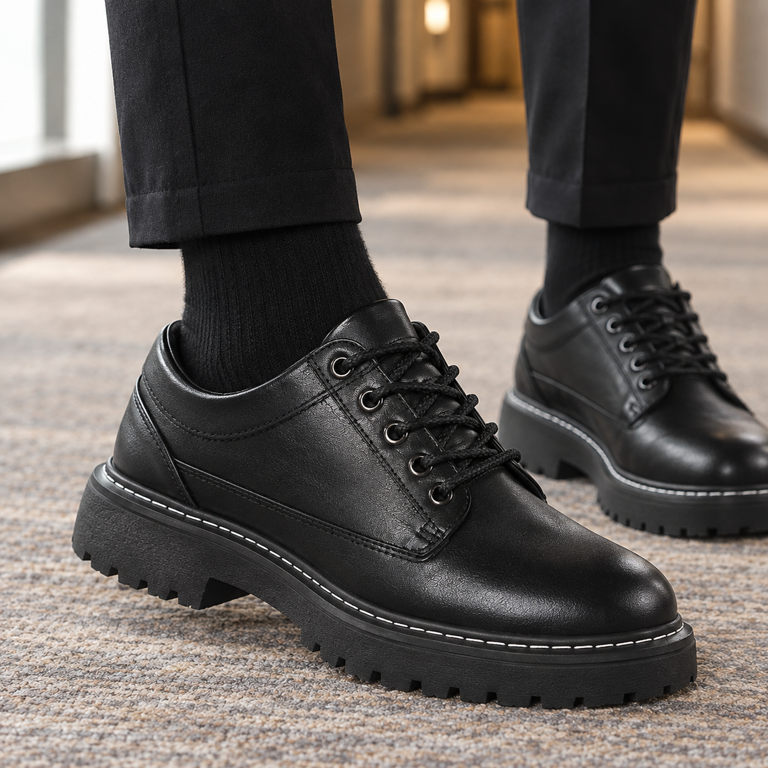 Graziani Lug Sole Derbies - Lead Product Detail