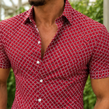 Wyatt Geometric Shirt - Lead Product Detail