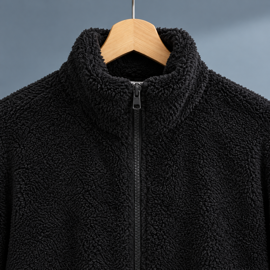 Bethany Plush Zip Jacket - Lead Product Detail