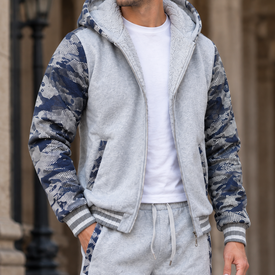 Mortimer Hooded Tracksuit - Lead Product Detail