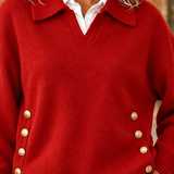 Leila-Louise Collared Sweater - Lead Product Detail
