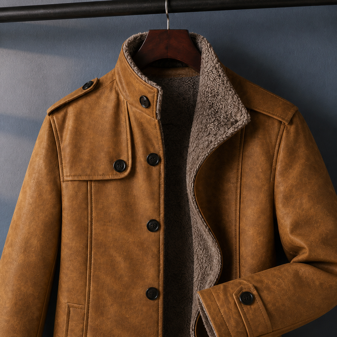 Austin Leather Jacket - Lead Product Detail